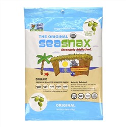 SeaSnax, "Classic" Olive, Roasted Seaweed Snack, 5 sheets - .54 oz (15 g)