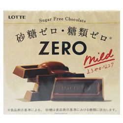 Шоколад без сахара Zero Mild Lotte, Япония, 50 г