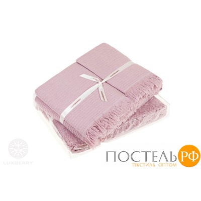 Комплект "MACARONI" из 2 полотенец, р-р: (30x50,50х70)см, цвет: розовый