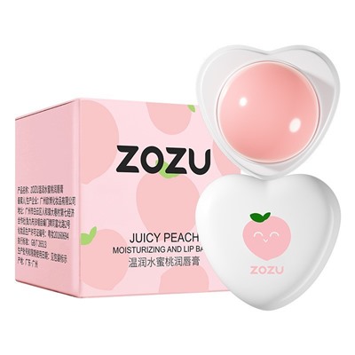 ZOZU Увлажняющий бальзам для губ Juicy peach Lip Bal Сочный персик