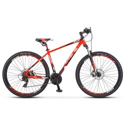 Велосипед 29" Stels Navigator-930 MD, V010, цвет неоновый красный/чёрный, размер рамы 20,5"