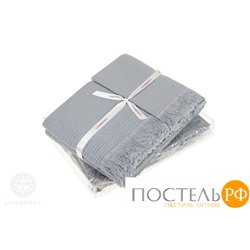 Комплект "MACARONI" из 2 полотенец, р-р: (30x50,50х70)см, цвет: светло-серый