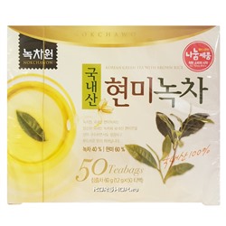 Зеленый чай с коричневым рисом Nokchawon (50 шт), Корея, 60 г,