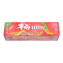 Жевательная резинка Ume (японская слива) Lotte, Южная Корея, 26 г