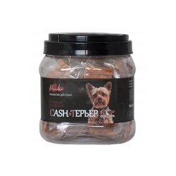 Лакомство Г/К CASH-ТЕРЬЕР колбаски для собак мини пород с мясом лосося 520гр АГ