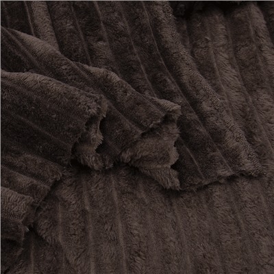 Ткань на отрез велсофт Orrizonte 300 гр/м2 200 см цвет шоколад