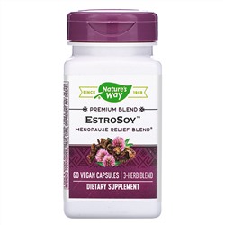 Nature's Way, EstroSoy, средство при менопаузе, 60 вегетарианских капсул