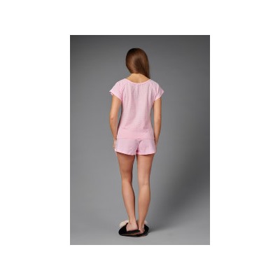 Пижама женская ЖП 014/1 (розовый с горохом)