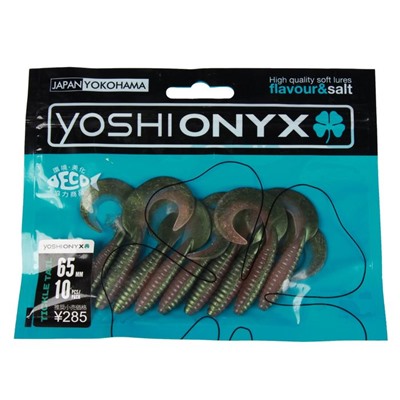 Приманка Yoshi Onyx Tickle Tail, 65 мм, LW04 съедобная (набор 10 шт.)