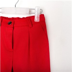 Брюки для девочки MINAKU: Casual collection KIDS, цвет красный, рост 110 см