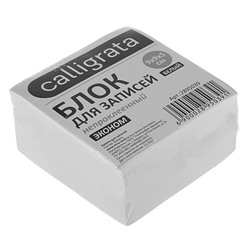 Блок бумаги для записей 9x9x5 см, Calligrata, 55 г/м2, 70-80%, непроклеенный, белый