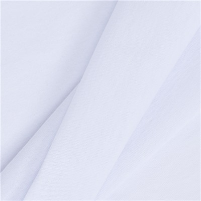 Ткань на отрез кулирка с лайкрой 6162 цвет белый