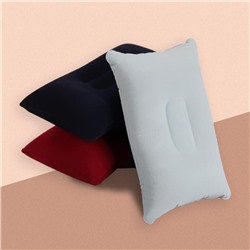Подушка дорожная, надувная, 24 × 28 см, цвет МИКС