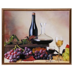 Картина "Натюрморт с вином" 43х53 см