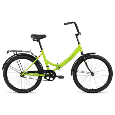 Велосипед 24" Altair City, 2022, цвет зеленый/серый, размер 16"