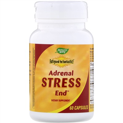 Nature's Way, Fatigued to Fantastic!, Adrenal Stress End, 60 капсул