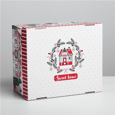 Складная коробка Sweet home, 31,2 × 25,6 × 16,1 см