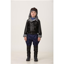 Карнавальный костюм «Лётчик», текстиль, куртка, брюки, шлем, р. 34, рост 134 см
