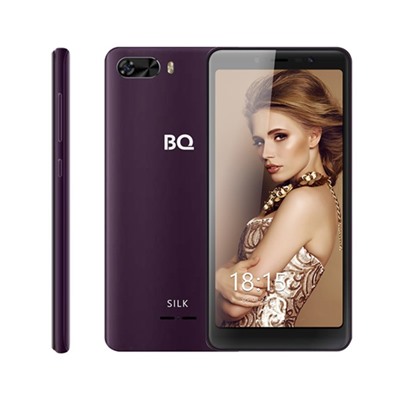 Смартфон BQ S-5520L Silk, 5.5", 1440x720, 8Gb, 1Gb RAM, 2500mAh, 8+5Mp, фиолетовый