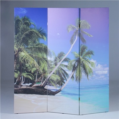 Ширма "Пальмы на пляже", 160 × 150 см