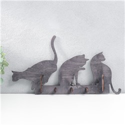 Ключница открытая "Три кошки"  31×17×3 см