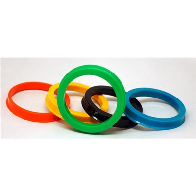 Пластиковое центровочное кольцо ЕТК 73,1-60,1, цвет МИКС