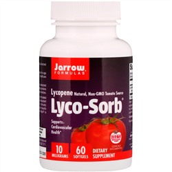 Jarrow Formulas, Lyco-Sorb Ликопин, 10 мг, 60 мягких таблеток