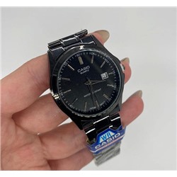 Часы наручные Casio черные с черным циферблатом
