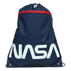 Мешок для обуви с карманом на молнии, 460 х 330 мм, NASA