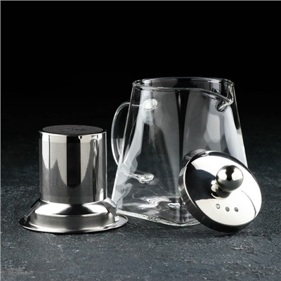 Чайник стеклянный заварочный Magistro «Дарси», 300 мл, с металлическим ситом