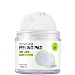 SCINIC Очищающие пилинг-спонжи с ВНА кислотами для сужения пор Feel So Good Peeling Pad 70шт