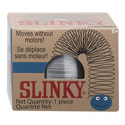 Пружинка Slinky металл, ретро-коробочка