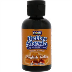 Now Foods, Better Stevia, жидкий подсластитель с нулевой калорийностью, со вкусом английского ириса, 60 мл (2 жидких унции)