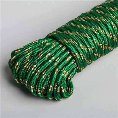 Верёвка бельевая Доляна, d=7 мм, длина 20 м, цвет МИКС