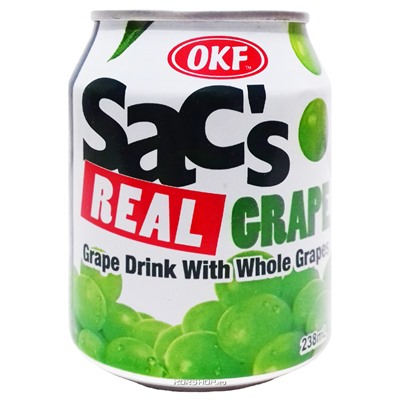 Напиток с мякотью винограда Sac's OKF, Корея, 238 мл