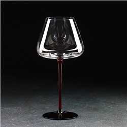 Бокал для вина Magistro «Идеал», 800 мл, 11,5×25 см, цвет красный
