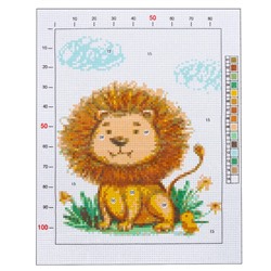 Канва для вышивания с рисунком «Львёночек», 20 х 25 см