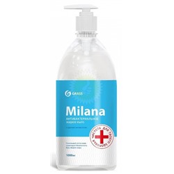 Жидкое мыло GRASS "Milana антибактериальное" с дозатором (флакон 1000 мл) 125435