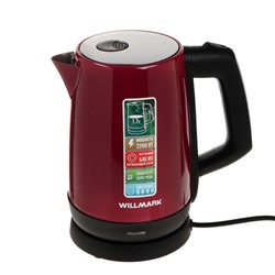 Чайник электрический WILLMARK WEK-1758S, нерж. сталь, 1.7 л, 2200 Вт, фиолетовый