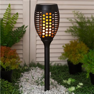 Садовый светильник Uniel на солнечной батарее «Факел», 10 × 73 × 10 см, эффект пламени