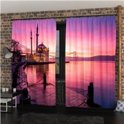 Фотошторы Розовый закат в Стамбуле