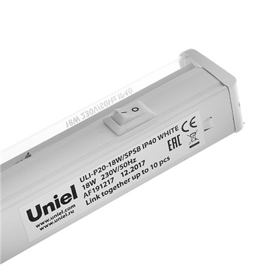 Фитосветильник светодиодный Uniel, 18 Вт, 560 мм, IP40, 230 В, мультиспектральный, с выкл.