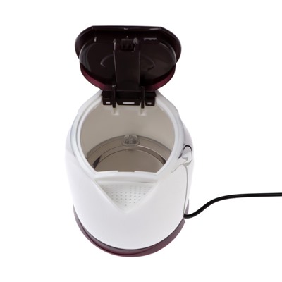 Чайник электрический IR-1238, пластик, 2 л, 1500 Вт, белый