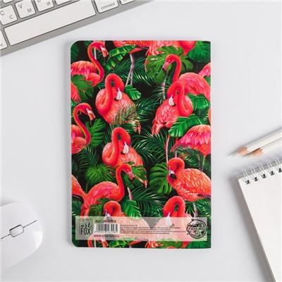 Блокнот софт-тач Flamingo", А5, 48 листов