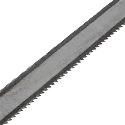 Полотна для ножовок по металлу ЛОМ, широкие двухстор., 24/8 TPI, кал. зуб, 300 мм, 12 шт.