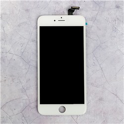 Дисплей для iPhone 6 Plus + тачскрин белый с рамкой, качество AAA+