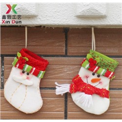 Рождественский носок для подарков XD17116 Заказ от 3х шт