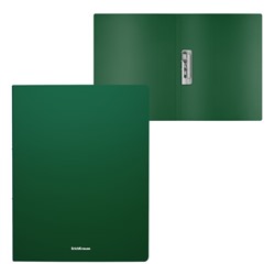 Папка с боковым зажимом A4 ErichKrause "Matt Classic", 17 мм, 400 мкм, зеленая