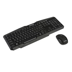 Комплект клавиатура и мышь "Гарнизон" GKS-120, беспроводной, мембранный, 1200dpi,USB,черный