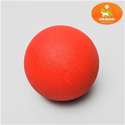 Игрушка "Цельнолитой шар" большой, 8 см, каучук, красный